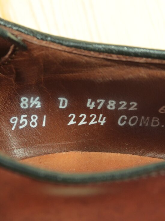 Allen Edmonds Leeds Shell Cordovan Dress Shoes Mens 8.5D Brown PTB main image 6